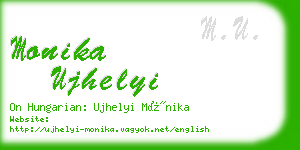 monika ujhelyi business card